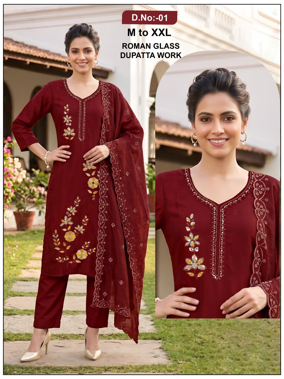 Sabella Roman glass vol 1 catalog co ord set wholesaler india