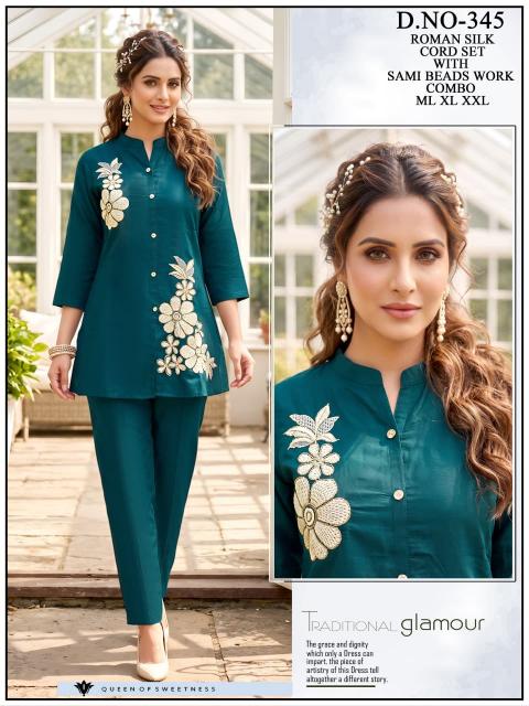 Sabella Roman silk vol 3 catalog ethnic co ord set women
