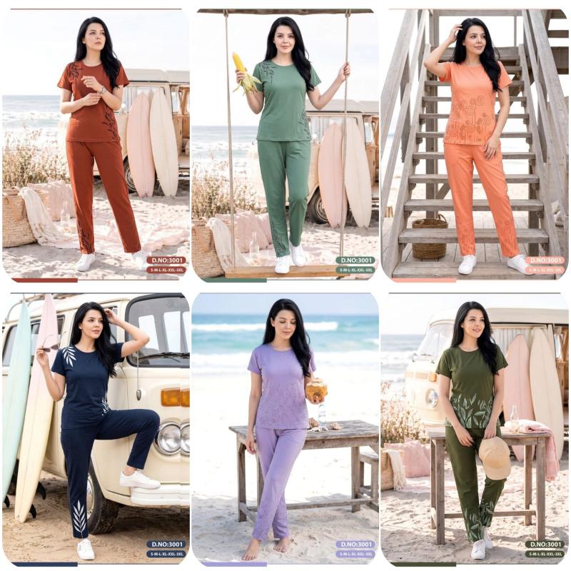 Sabella SSF catalog Premium Hosiery night co ord set