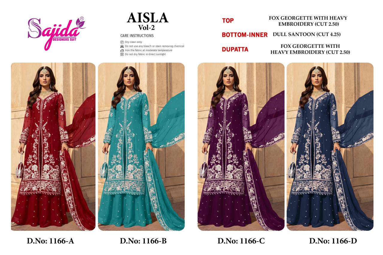 Sajida Aisla vol 2 catalog pakistani suit in mumbai wholesaler