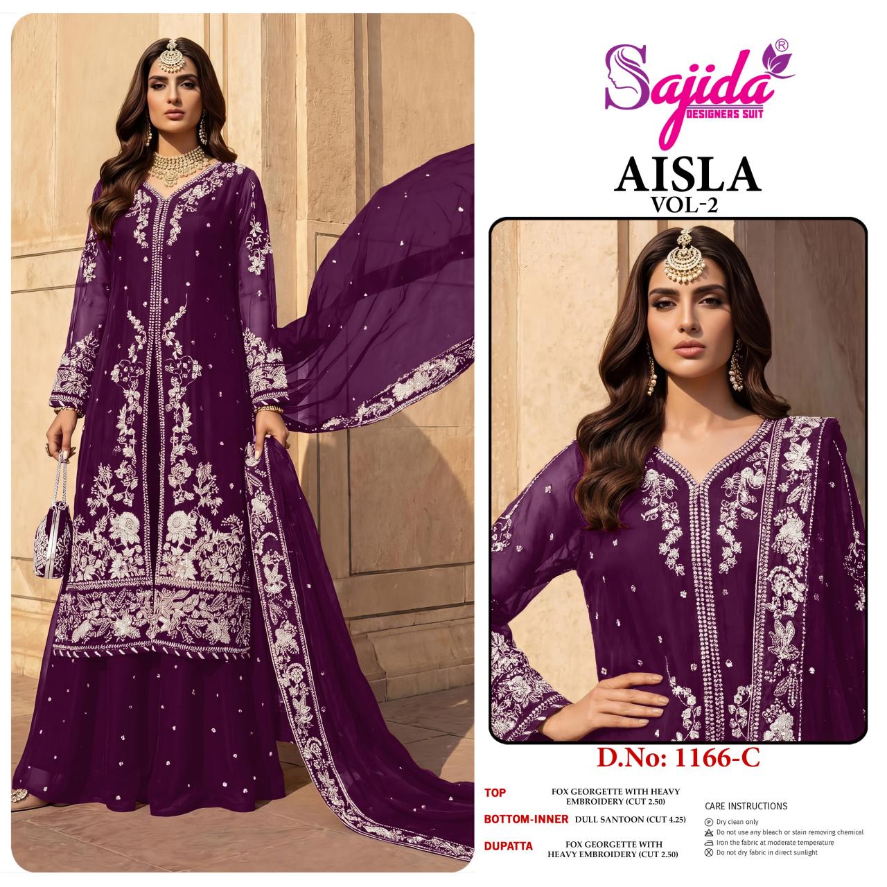 Sajida Aisla vol 2 catalog pakistani suit in mumbai wholesaler