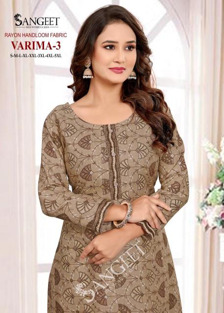 Sangeet Varima Vol 3 catalog wholesale kurti in indianmart