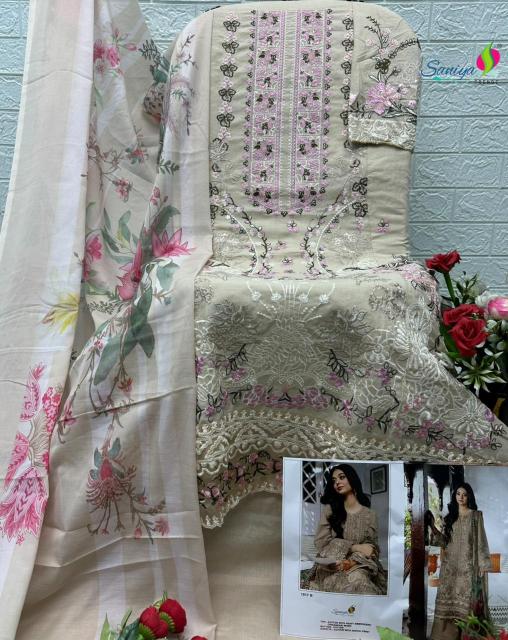 Saniya 1017 catalog pakistani replica suits wholesale surat