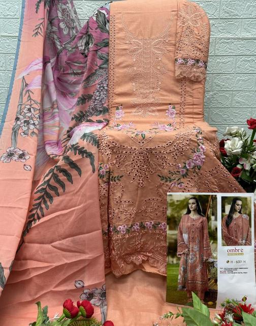 Saniya Ombre Premium vol 8 D 6001 catalog pakistani ladies suits wholesale