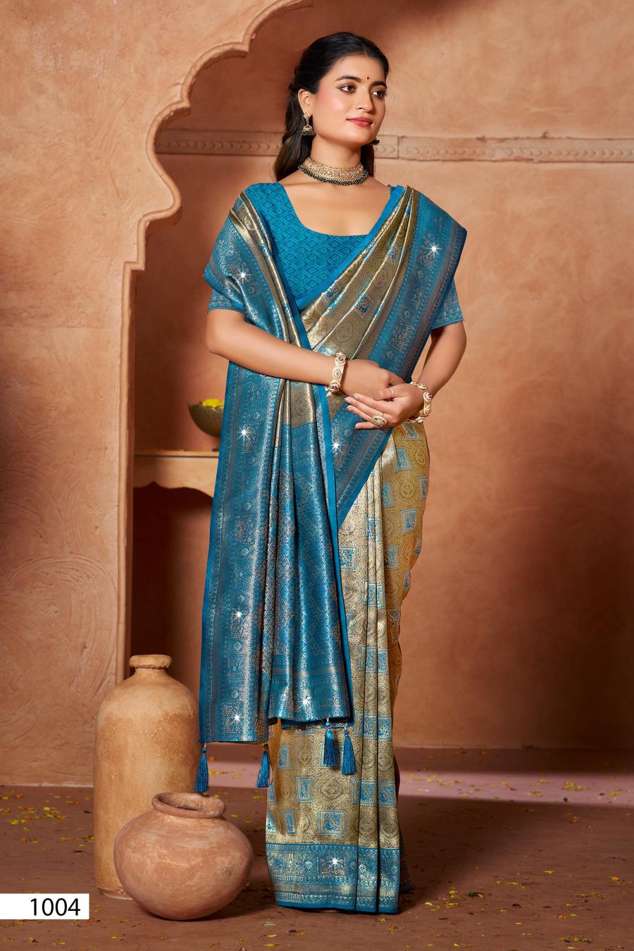 Saroj Niharika silk saroski vol.1 Kanjivaram silk saree in surat with price wholesale