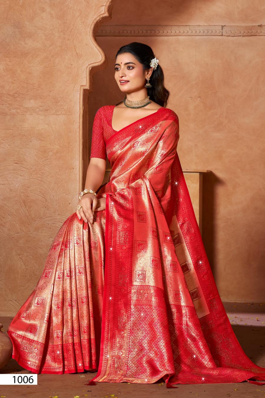Saroj Niharika silk saroski vol.1 Kanjivaram silk saree in surat with price wholesale