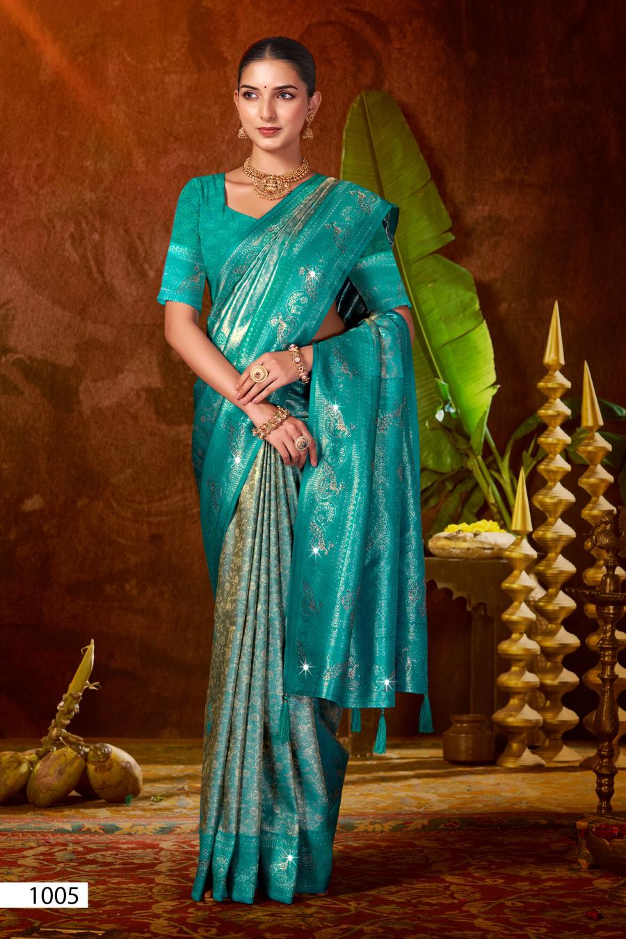 Saroj Niharika silk saroski vol.2 Kanjivaram silk saree in surat with price wholesale
