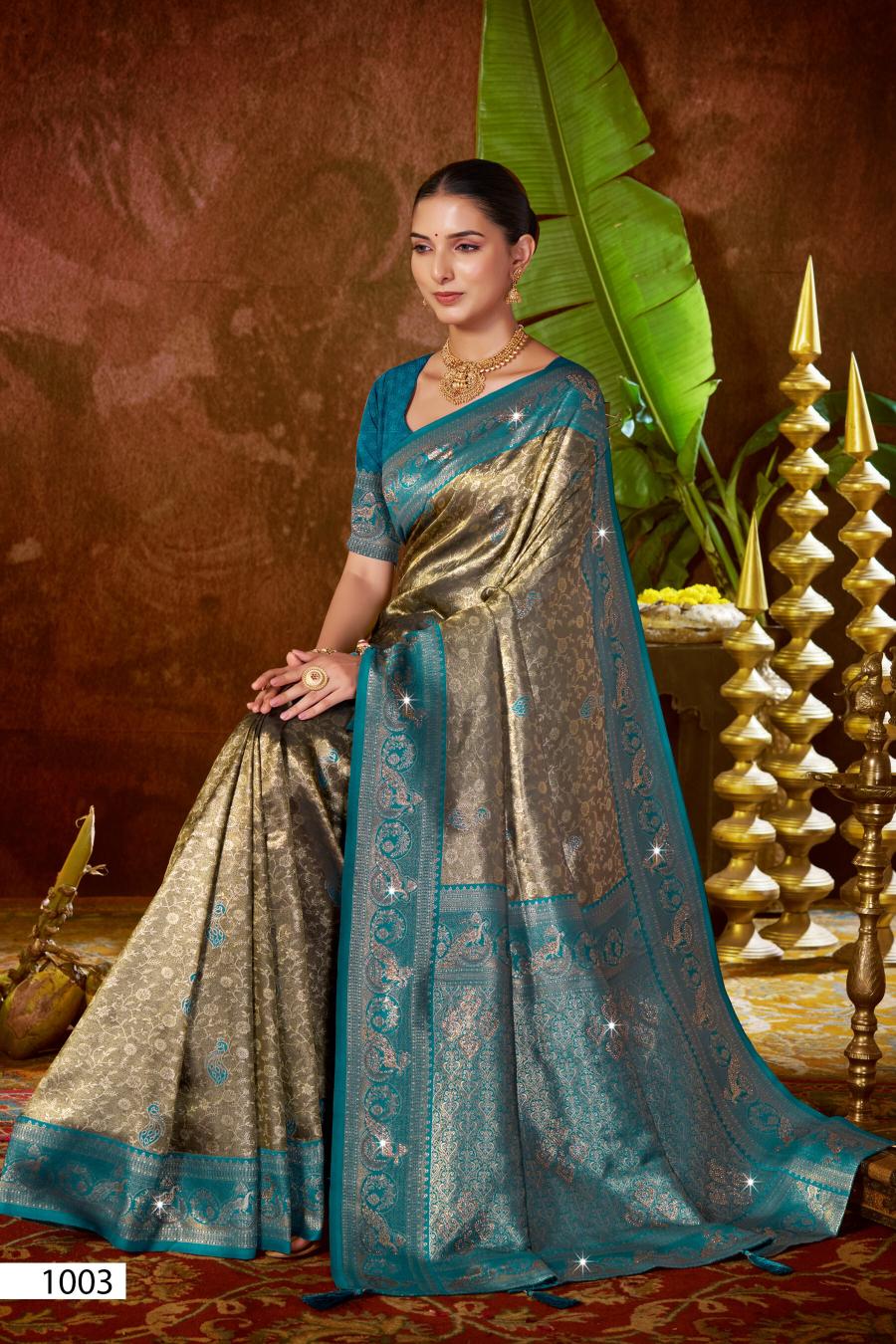 Saroj Niharika silk saroski vol.2 Kanjivaram silk saree in surat with price wholesale