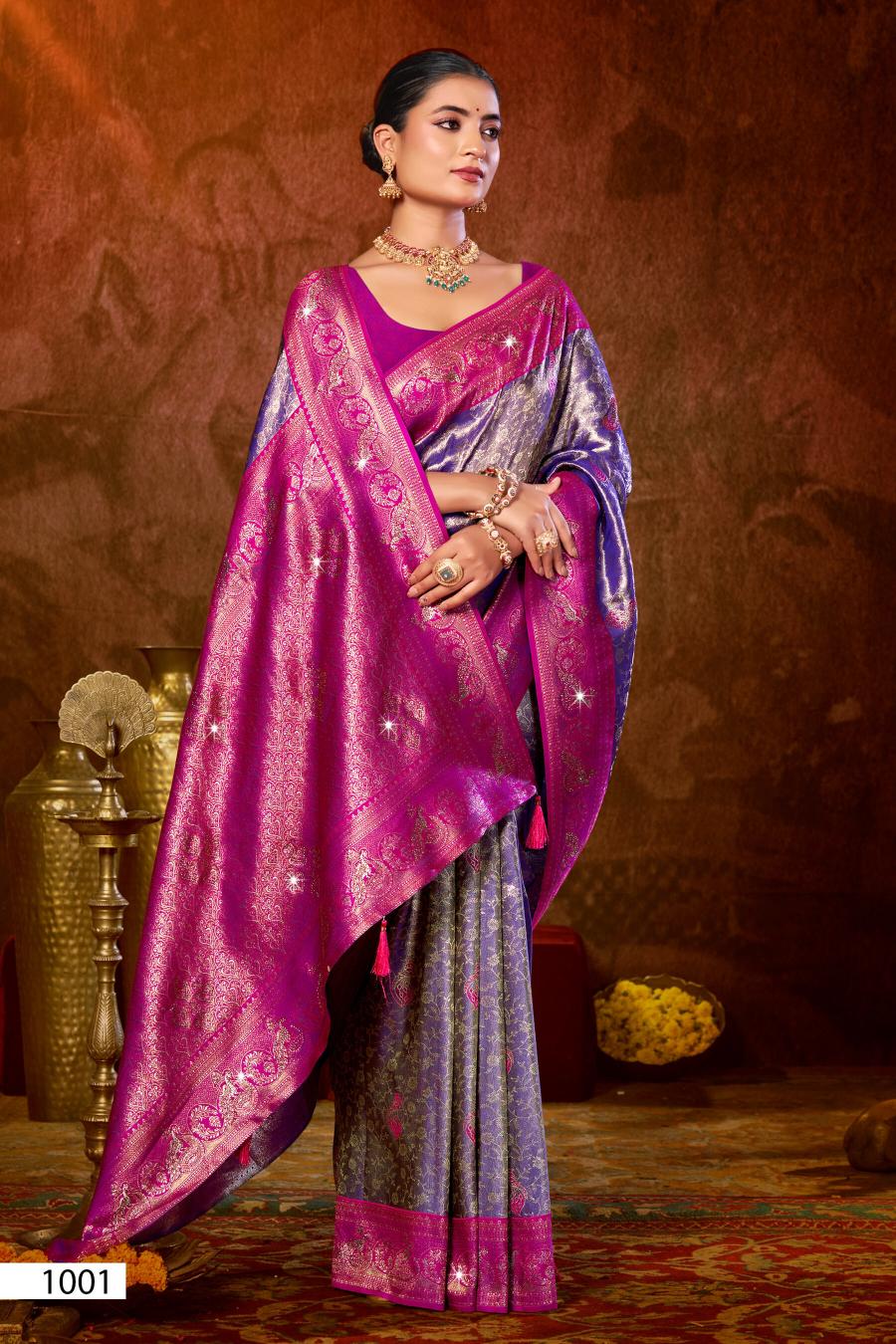 Saroj Niharika silk saroski vol.2 Kanjivaram silk saree in surat with price wholesale