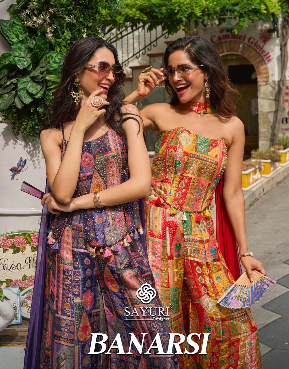 Sayuri Banarsi catalog latest indo western dress