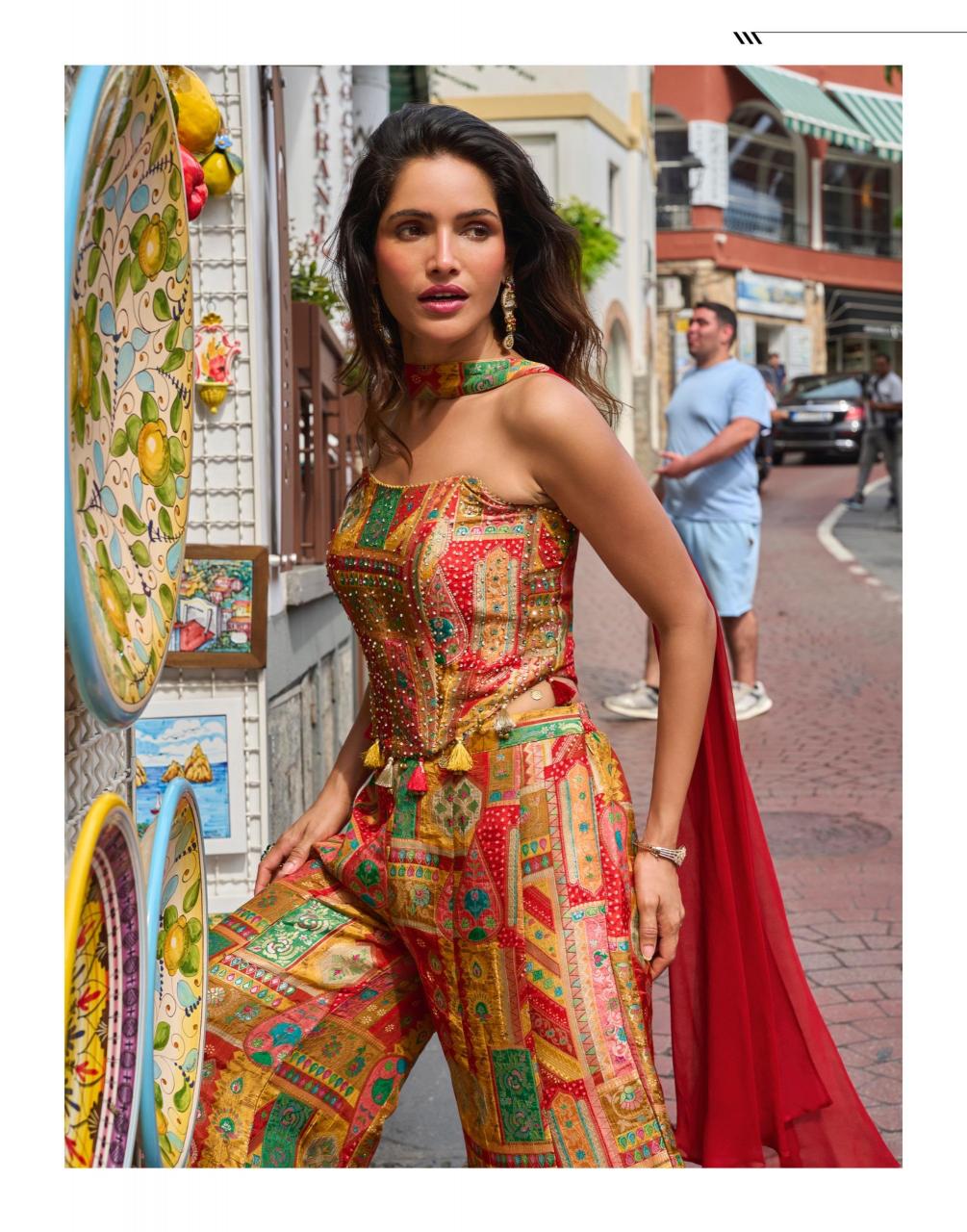 Sayuri Banarsi catalog latest indo western dress