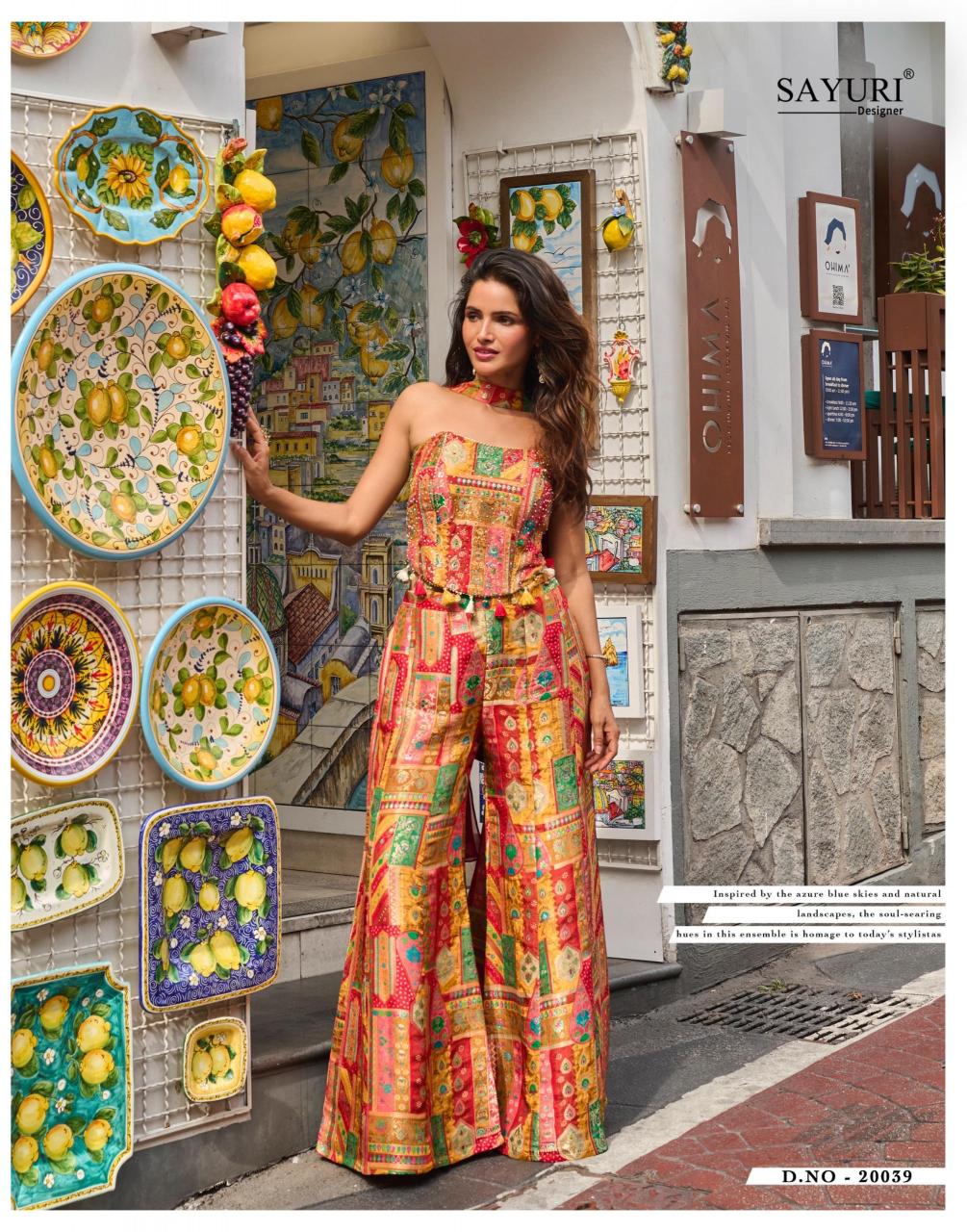 Sayuri Banarsi catalog latest indo western dress