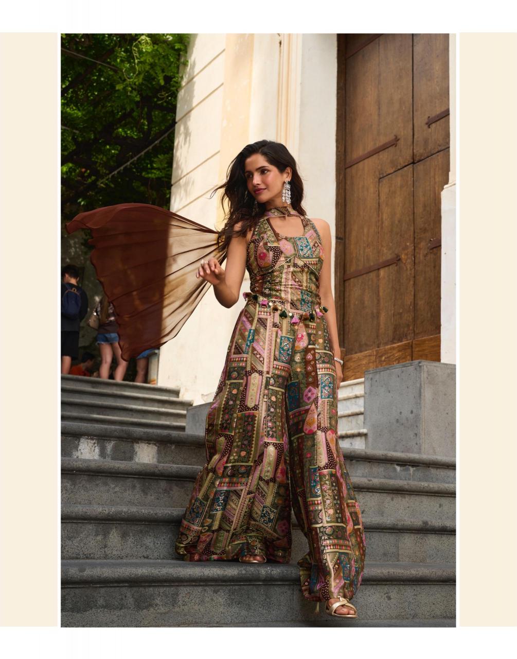 Sayuri Banarsi catalog latest indo western dress