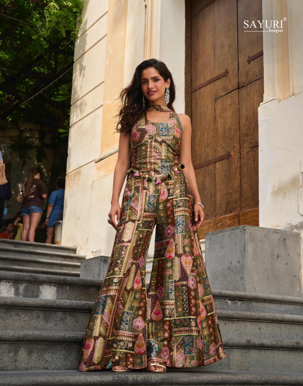 Sayuri Banarsi catalog latest indo western dress