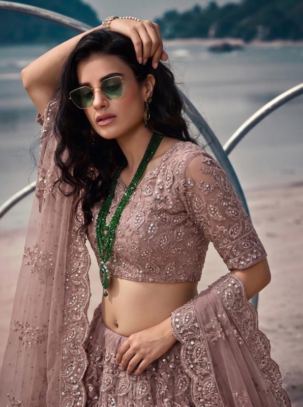 Senhora pure Butterfly net lehengha choli wholesaler in surat