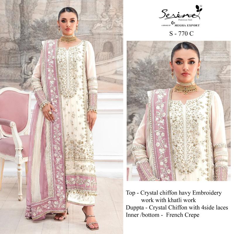 Serine S 770 catalog pakistani readymade suits wholesale