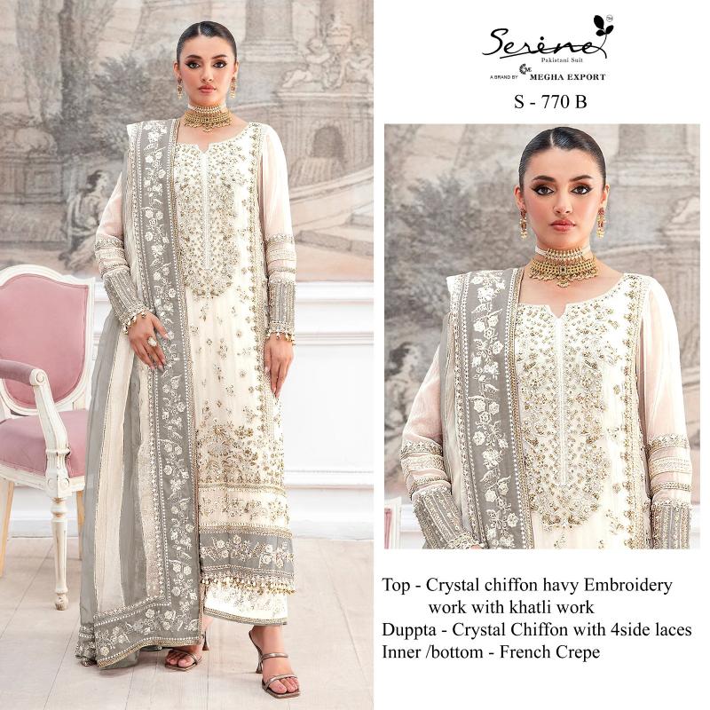 Serine S 770 catalog pakistani readymade suits wholesale