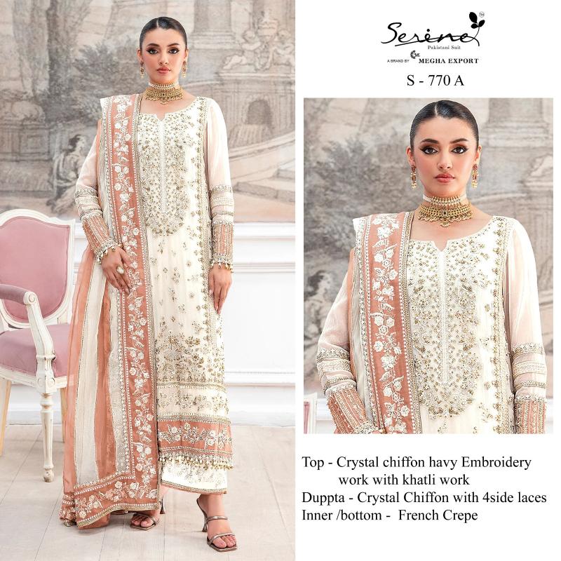 Serine S 770 catalog pakistani readymade suits wholesale