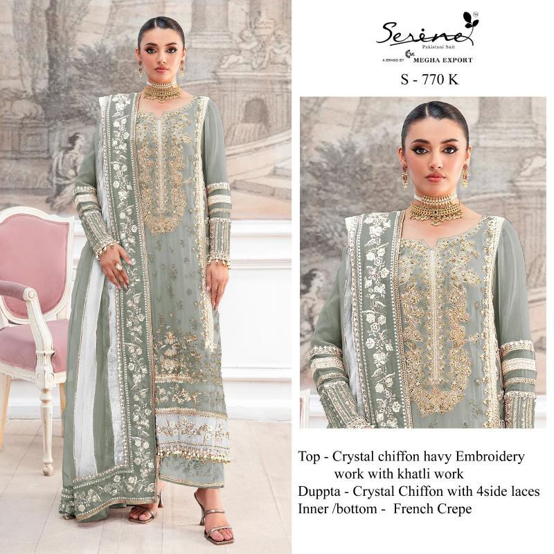 Serine S 770 I to L catalog pakistani suits wholesalers in mumbai