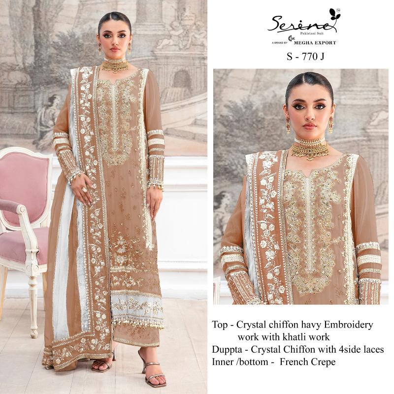 Serine S 770 I to L catalog pakistani suits wholesalers in mumbai