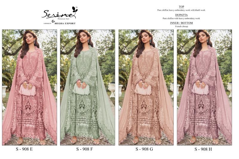 Serine S 908 catalog wholesale pakistani suits