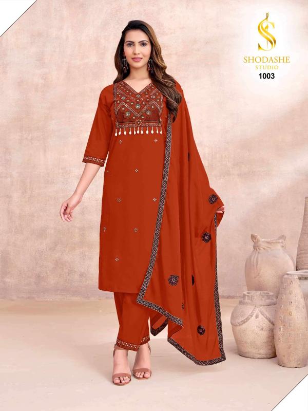 Shodashe Kesar catalog ajarakh cotton kurtis