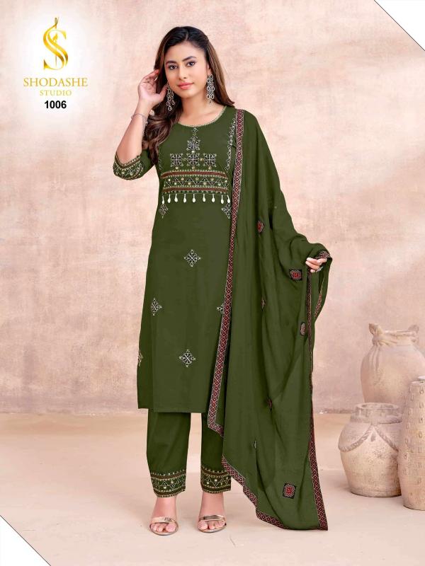 Shodashe Kesar catalog ajarakh cotton kurtis