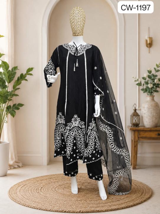 Shrddha Mushk CW 1197 Catalog surat Pakistani copy suits shop in vadodara