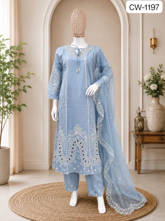 Shrddha Mushk CW 1197 Catalog surat Pakistani copy suits shop in vadodara