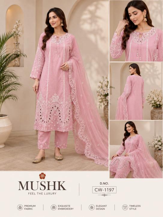 Shrddha Mushk CW 1197 Catalog surat Pakistani copy suits shop in vadodara