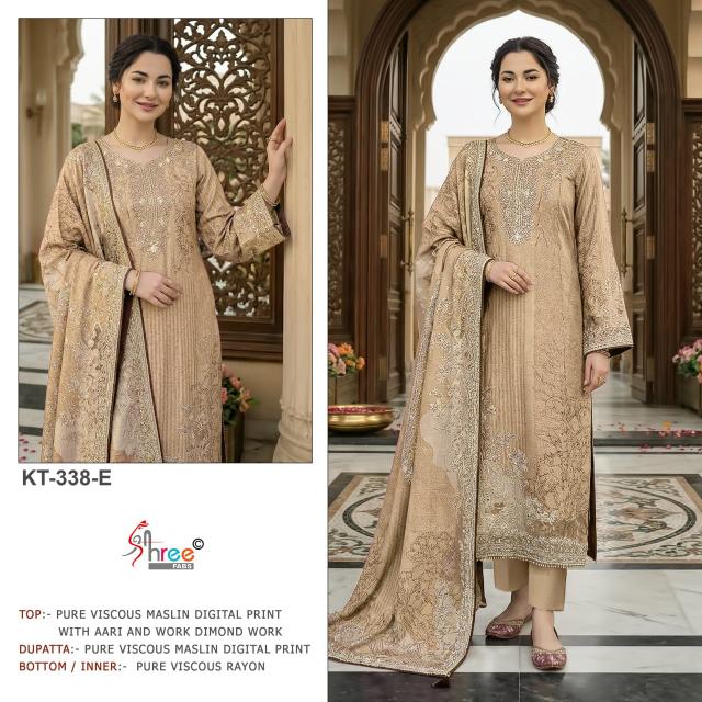 Shree Fabs KT 338 EF catalog pakistani wholesale suits franchises