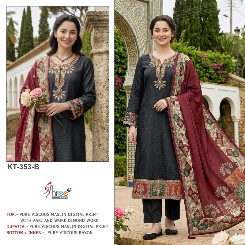 Shree Fabs KT 353 catalog pakistani wholesale suits in allahabad