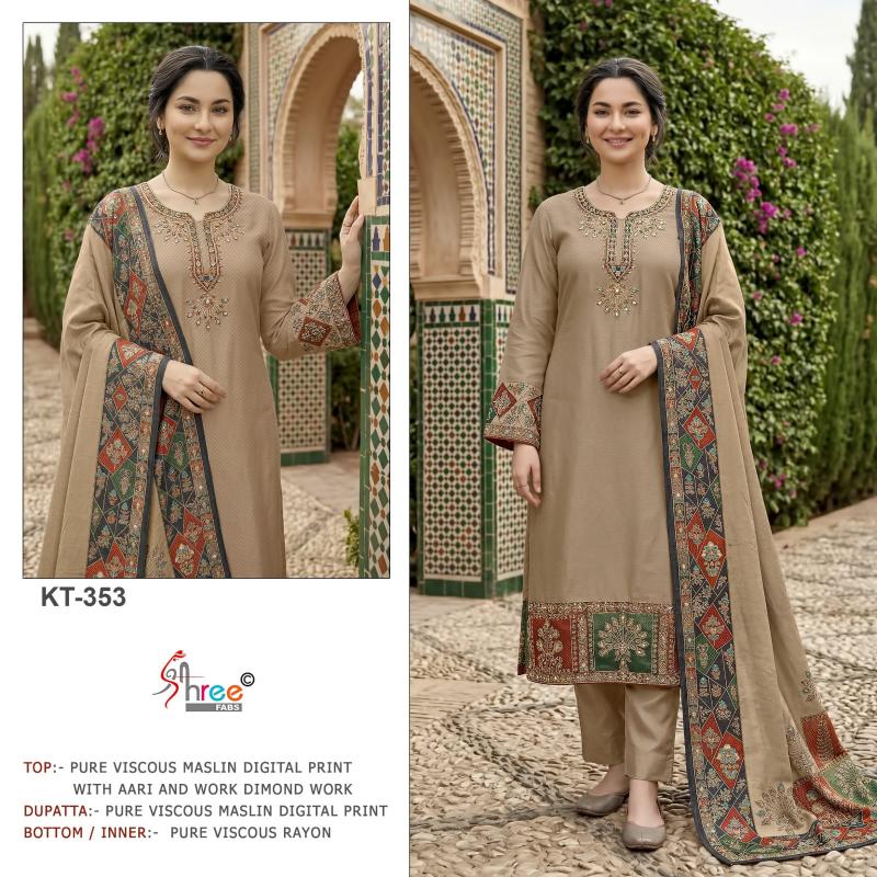 Shree Fabs KT 353 catalog pakistani wholesale suits in allahabad