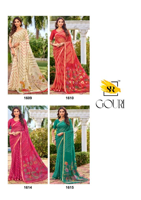 Sr Gouri catalog wholesale market of saree in delhi