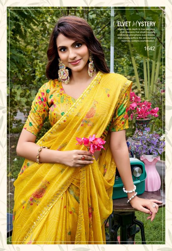 Stavan Lavika catalog pure chiffon saree wholesalers