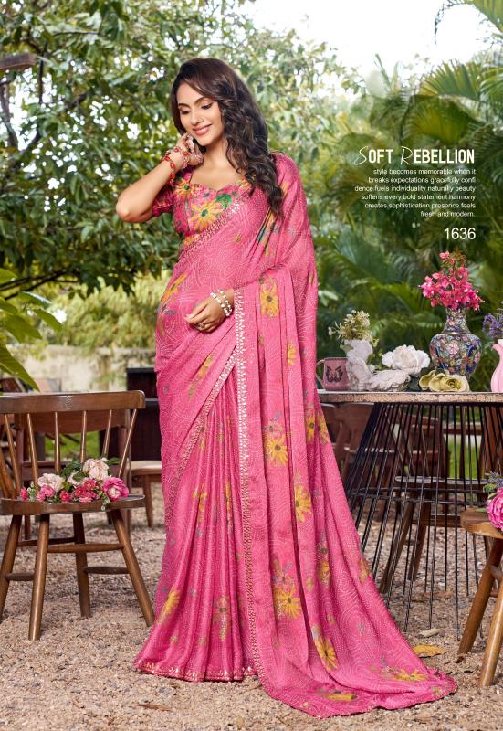 Stavan Lavika catalog pure chiffon saree wholesalers