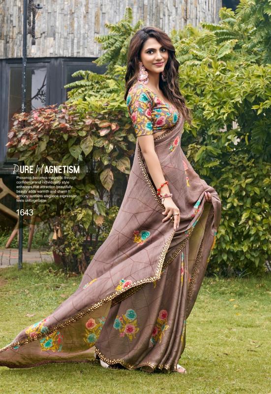 Stavan Lavika catalog pure chiffon saree wholesalers
