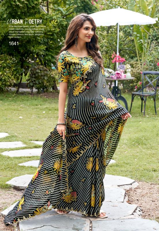 Stavan Lavika catalog pure chiffon saree wholesalers