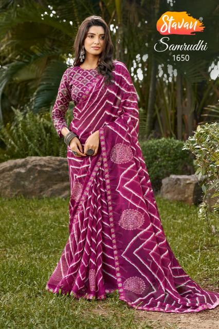Stavan Samrudhi catalog wholesale saree from india