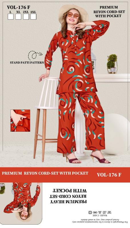 Summer Special VOL.Co-Ord Set JC- 176 F catalog night co ord set