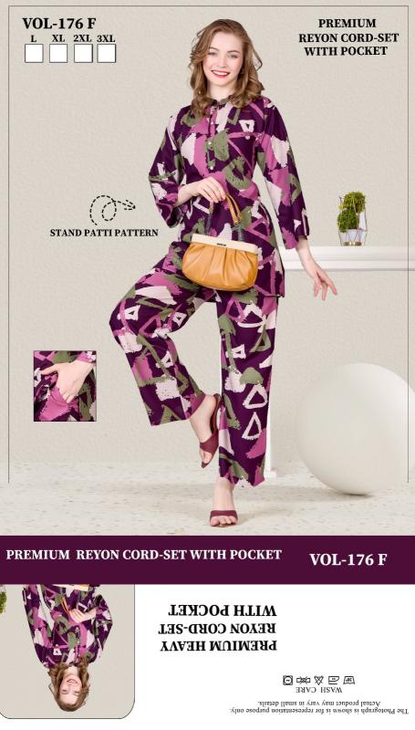 Summer Special VOL.Co-Ord Set JC- 176 F catalog night co ord set