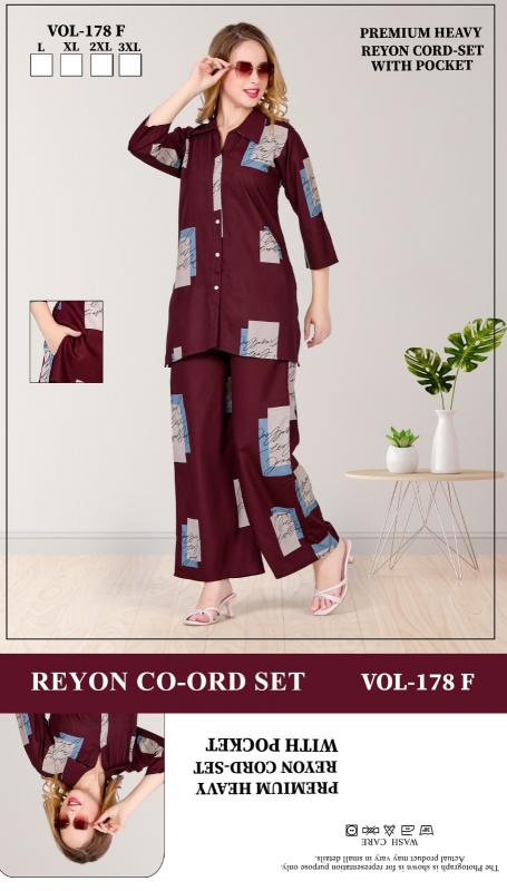 Summer Special VOL.Co-Ord Set JC- 178 F catalog co ord set night dress