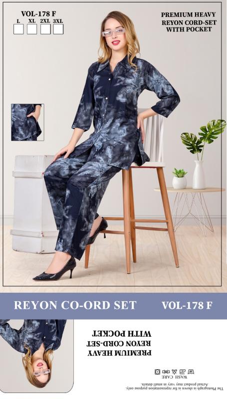 Summer Special VOL.Co-Ord Set JC- 178 F catalog co ord set night dress