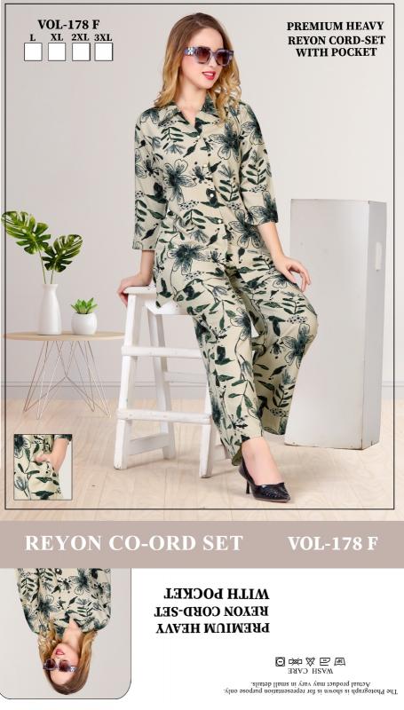 Summer Special VOL.Co-Ord Set JC- 178 F catalog co ord set night dress