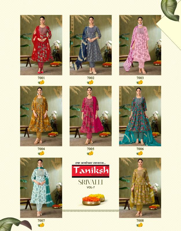 Taniksh Srivalli Vol 7 catalog high quality kurtis wholesale