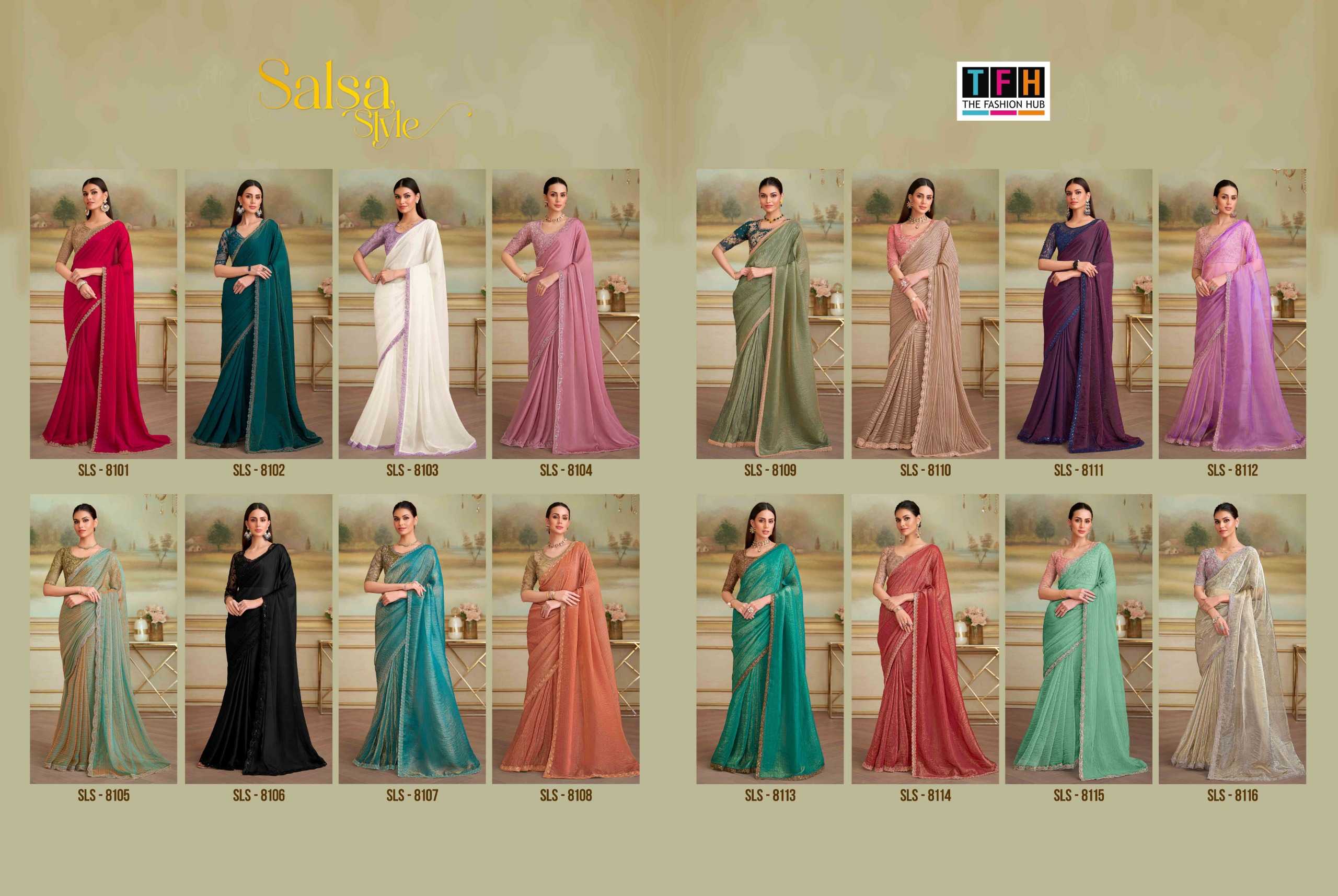 Tfh Salsa Style 5 catalog designer sarees wholesale in surat