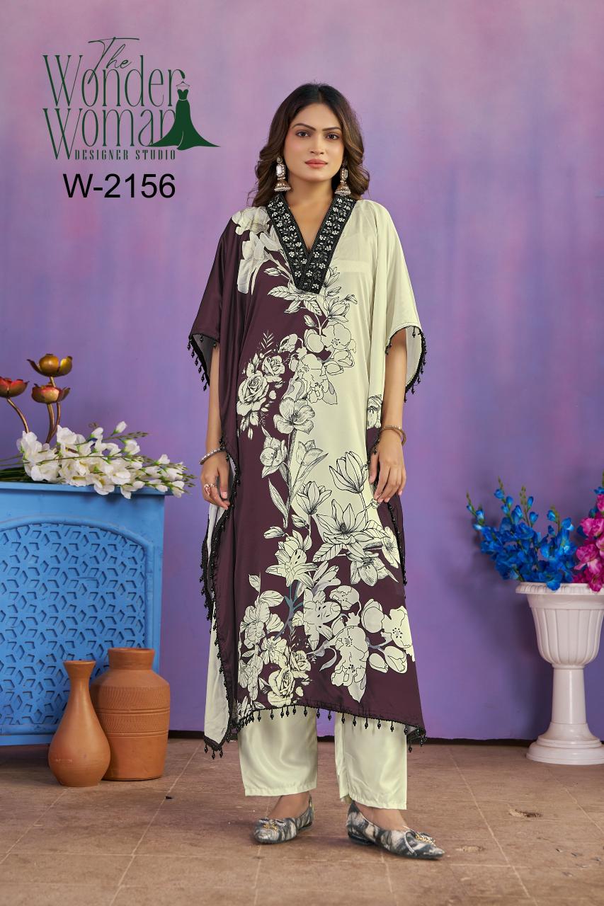 The Wonder Woman W 2156 catalog kaftan kurtis wholesale