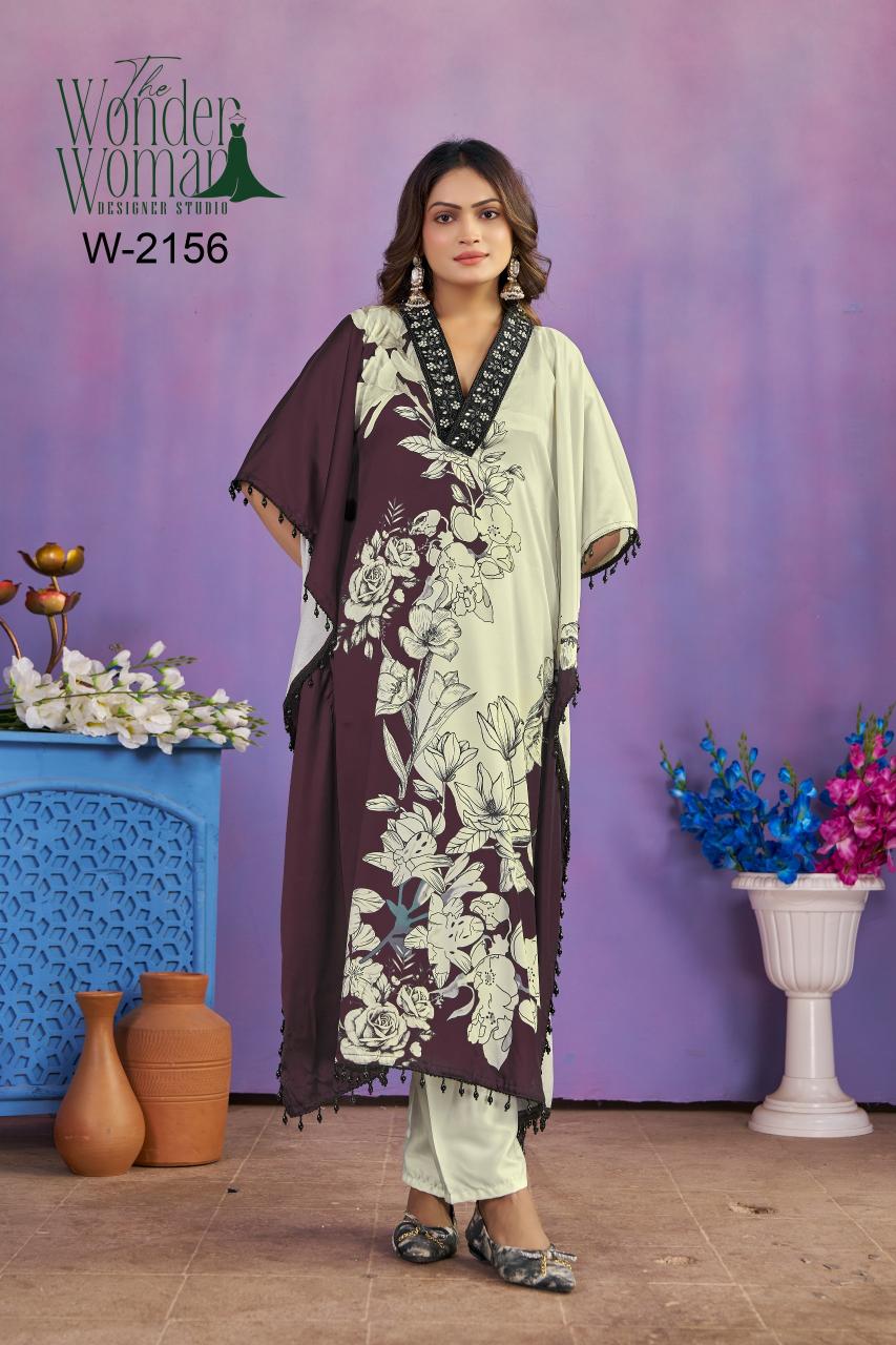 The Wonder Woman W 2156 catalog kaftan kurtis wholesale