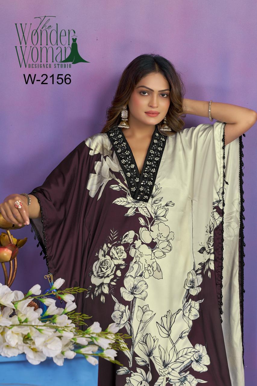 The Wonder Woman W 2156 catalog kaftan kurtis wholesale