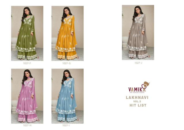 Vamika Lakhnavi Vol 5 Hit List (D.NO.1027F To 1027J) catalog kurti wholesaler nowfloats in bangalore